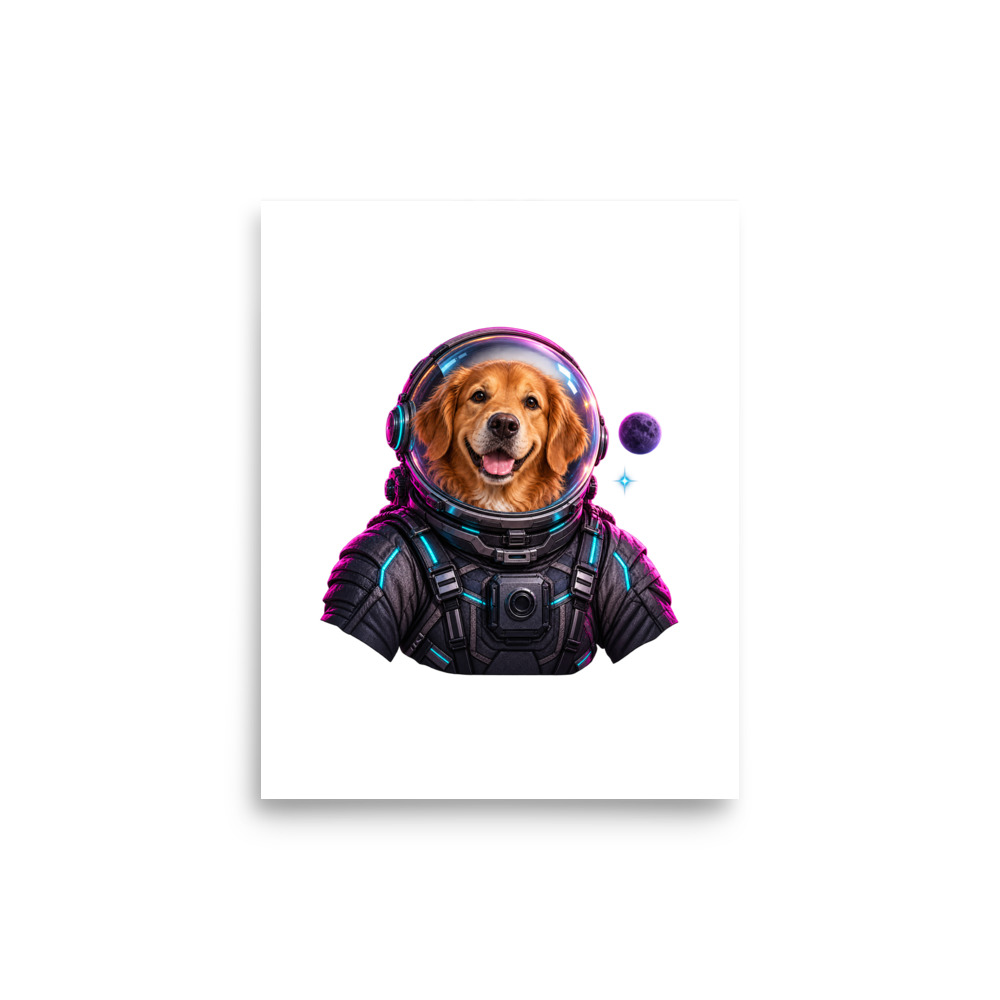 Cosmic Pet — 8 × 10 Matte Art Print