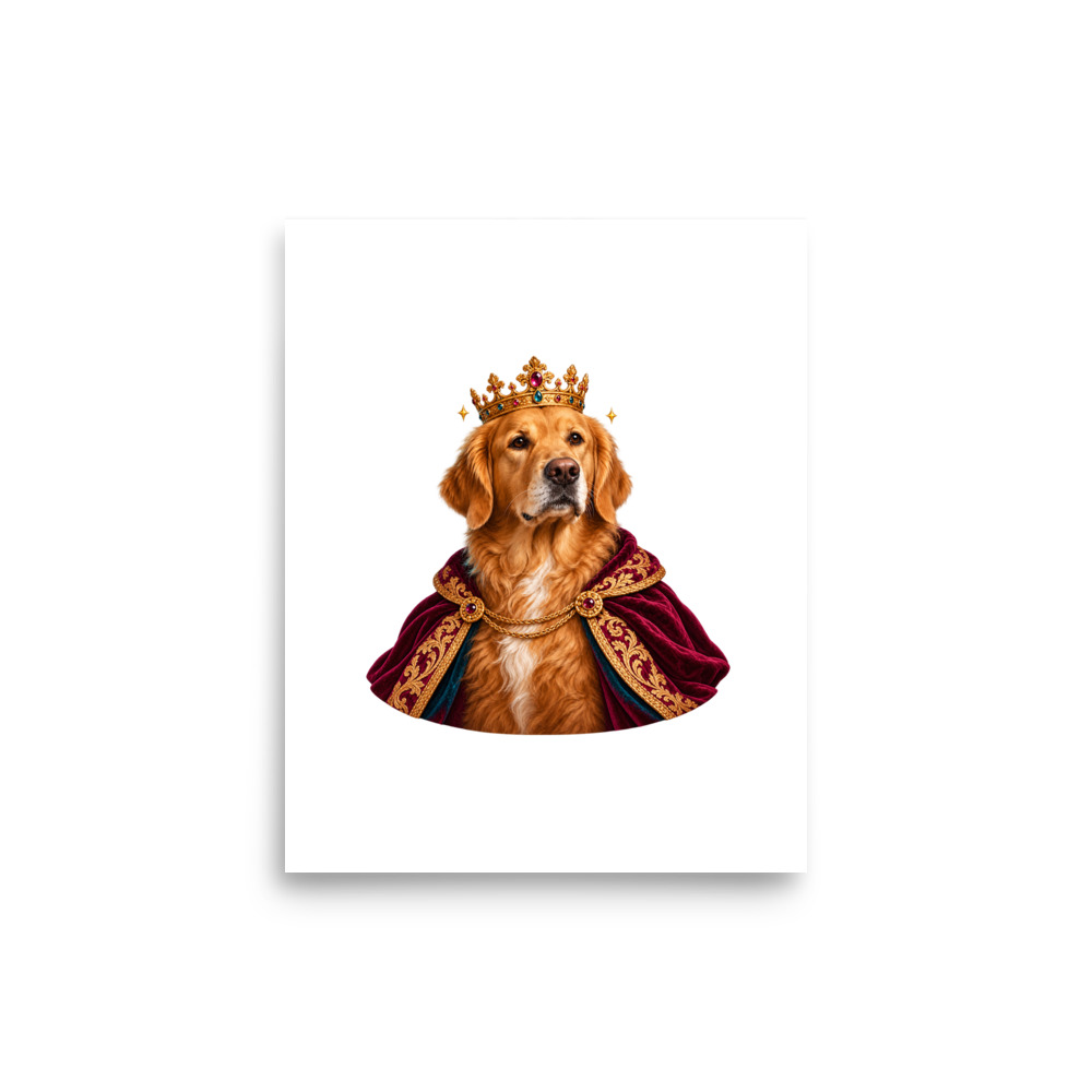 Royal Paws — 8 × 10 Matte Art Print