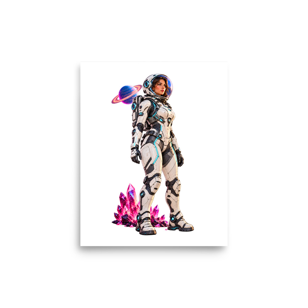 Neon Explorer — 8 × 10 Matte Art Print