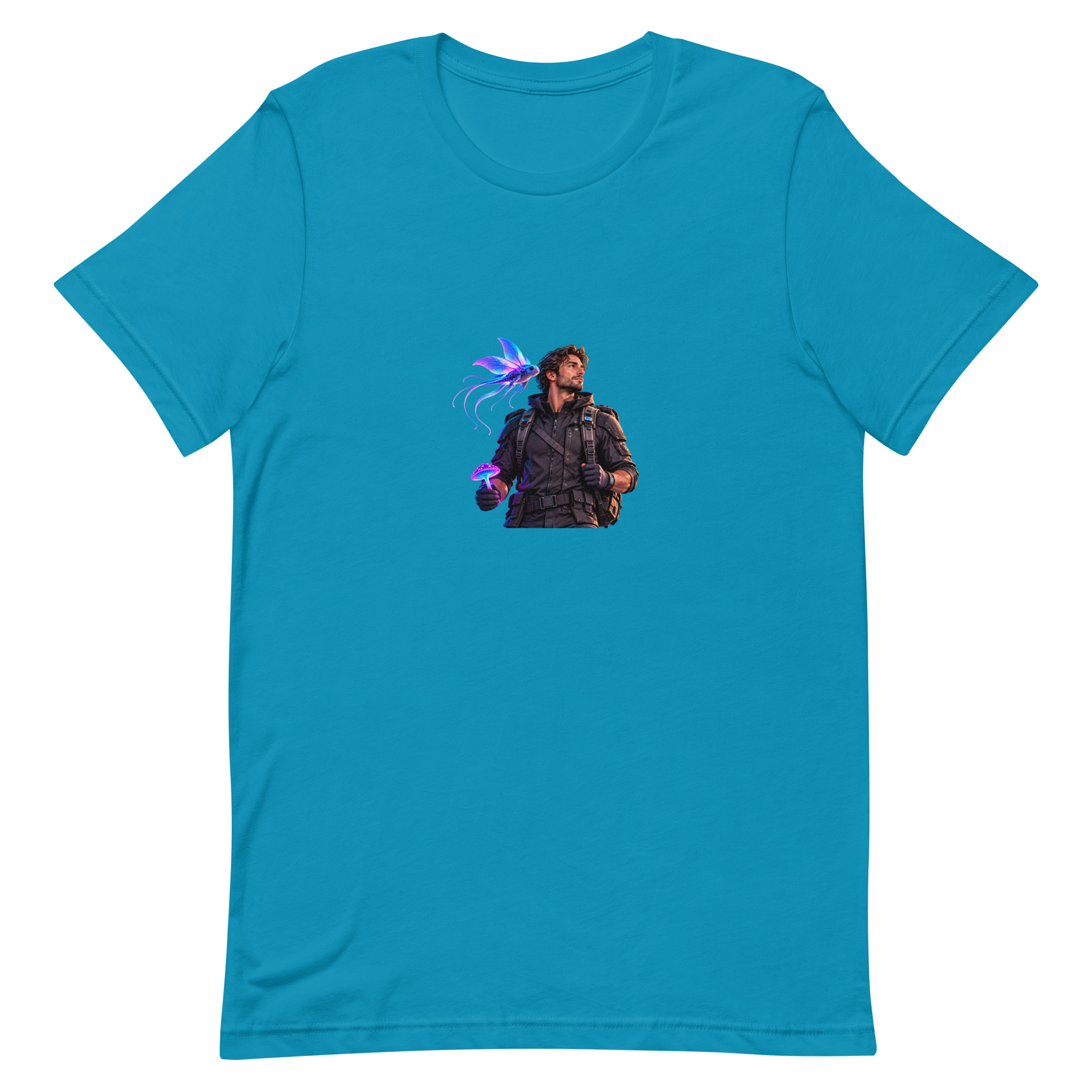 Alien World Traveler — Multicolor Graphic T-Shirt