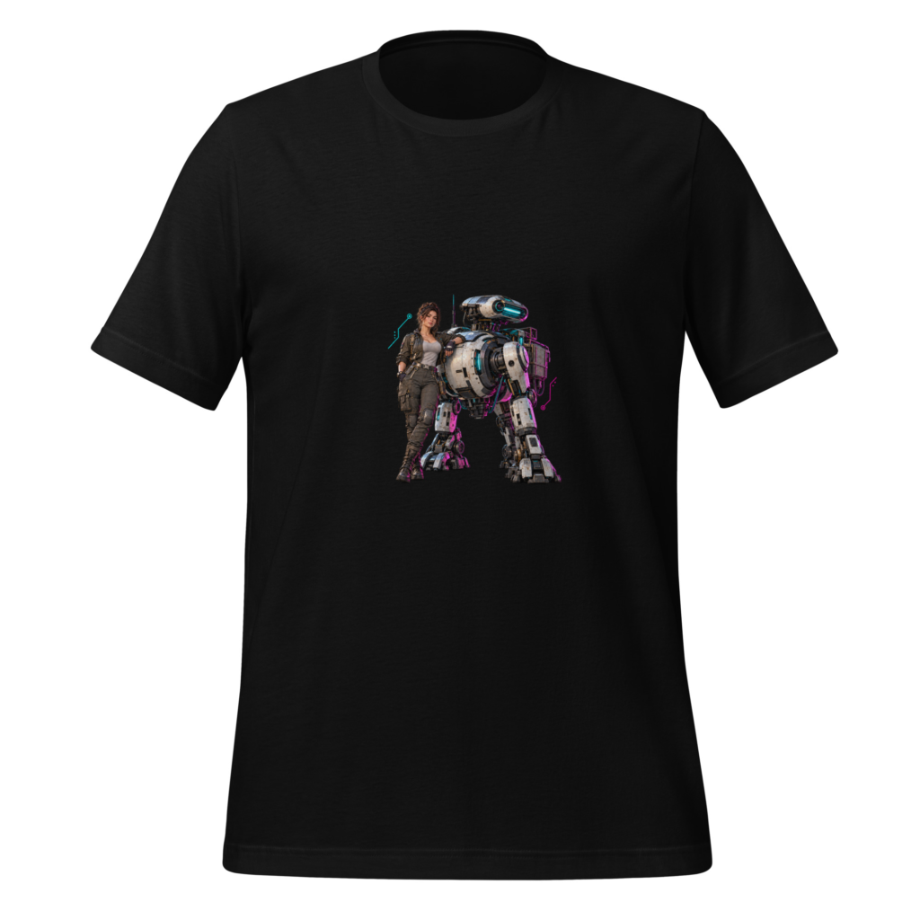Mech Commander — Multicolor Graphic T-Shirt