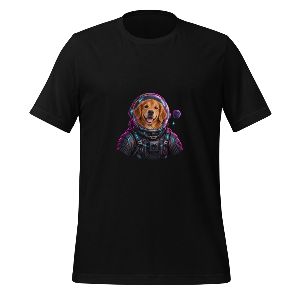 Cosmic Pet — Multicolor Graphic T-Shirt