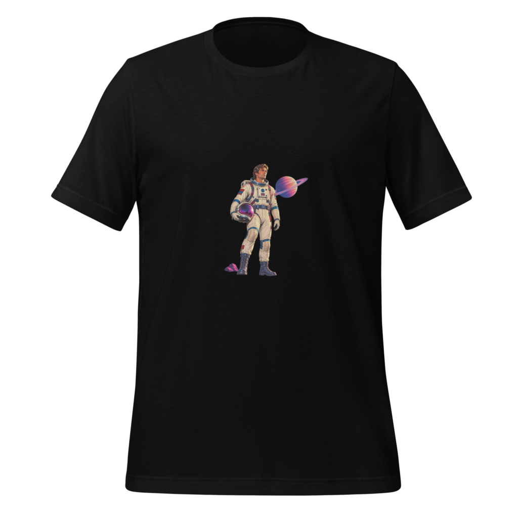 Cosmic Flashback — Multicolor Graphic T-Shirt