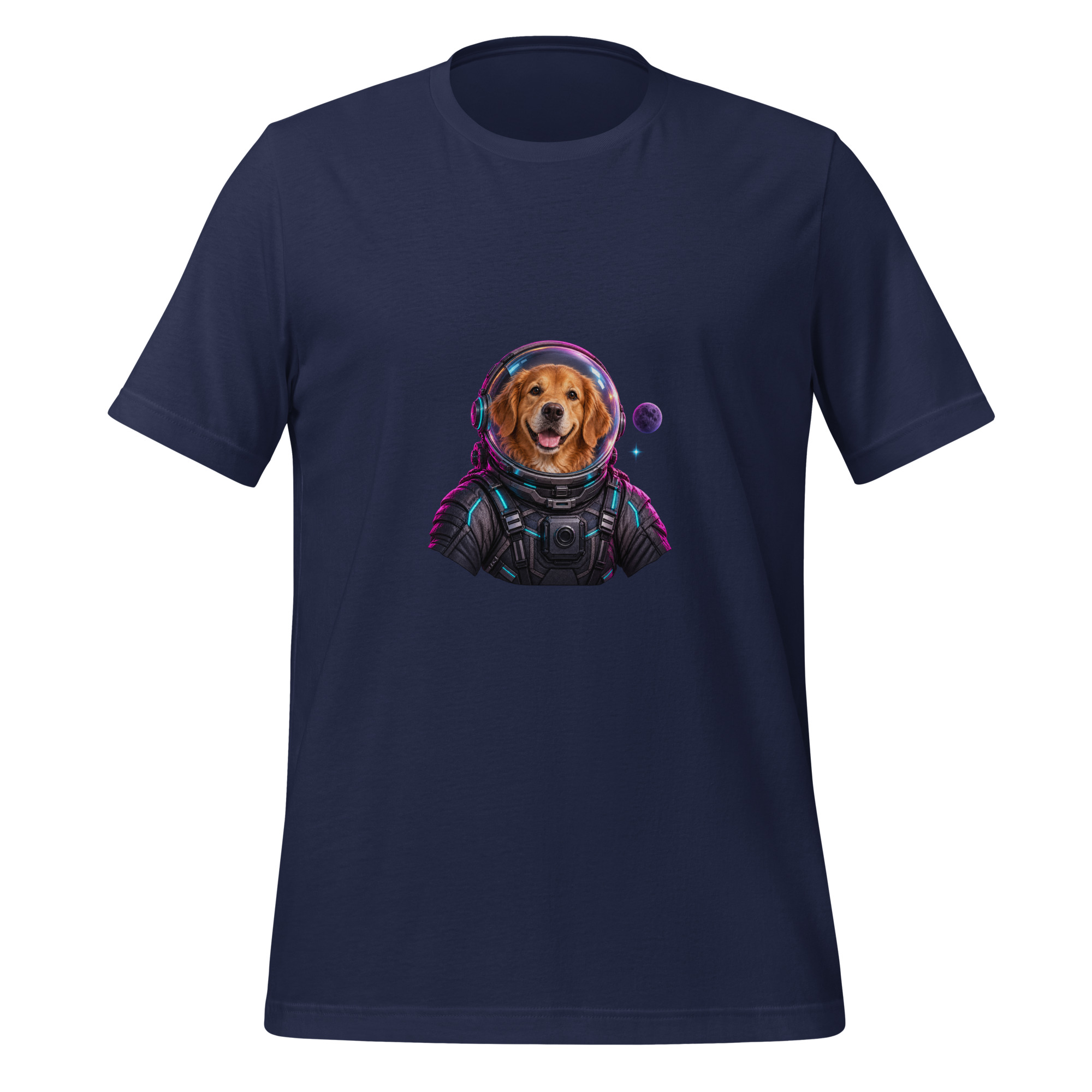 Cosmic Pet — Multicolor Graphic T-Shirt - Image 3